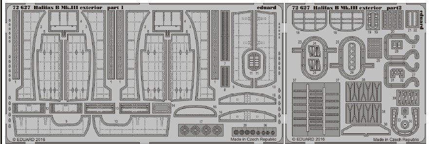 Eduard 72627 1/72 Aircraft- Halifax B MK III Exterior for RVL(D)