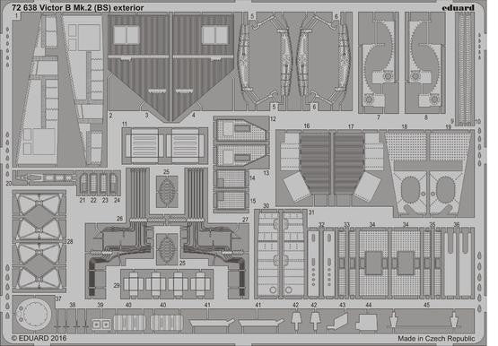 Eduard 72638 1/72 Aircraft- Victor B Mk 2 (BS) Exterior for ARX(D)