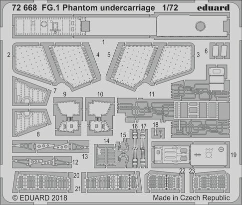 Eduard 72668 1/72 Aircraft- FG1 Phantom Undercarriage for ARX