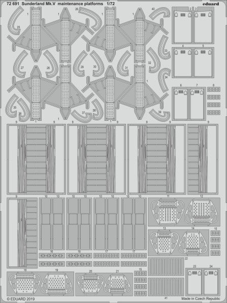 Eduard 72691 1/72 Aircraft- Sunderland Mk V Maintenance Platform for SHY(D)