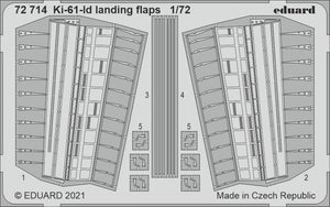 Eduard 72714 1/72 Aircraft- Ki61Id Landing Flaps for TAM (D)