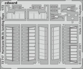 Eduard 72717 1/72 Aircraft- Hurricane Mk IIc Landing Flaps for ZVE (D)