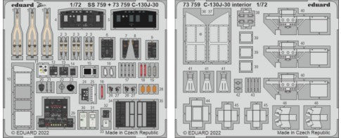 Eduard 73759 1/72 Aircraft- C130J30 Interior for ZVE (Painted)