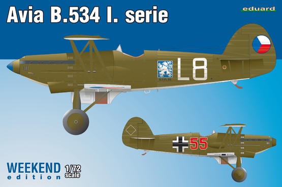 Eduard 7446 1/72 Avia B534 I Serie Aircraft (Wkd Edition Plastic Kit)