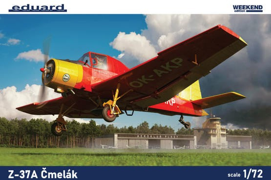 Eduard 7456 1/72 Z37A Cmelak Czech Agricultural Aircraft (Wkd Edition Plastic Kit)