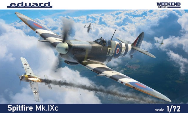 Eduard 7466 1/72 WWII Spitfire Mk Ixc British Fighter (Wkd Edition Plastic Kit)