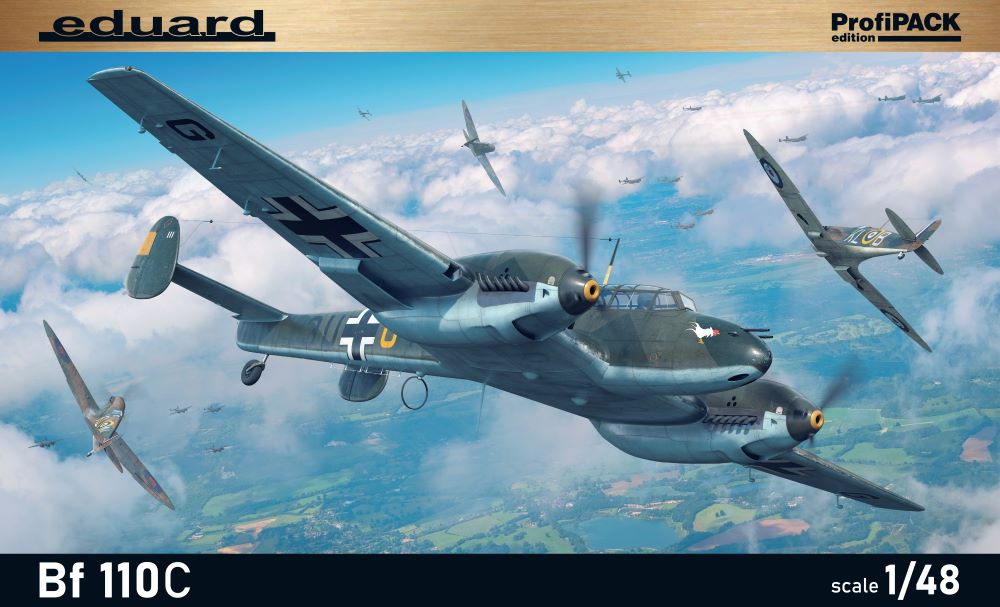 Eduard 8209 1/48 WWII Bf110C Heavy Fighter (Profi-Pack Plastic Kit)