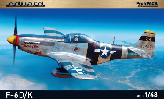 Eduard 82103 1/48 WWII F6D/K Mustang USAF Recon Aircraft (Profi-Pack Plastic Kit)