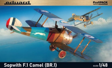 Eduard 82171 1/48 WWI Sopwith F1 Camel (BR1) British BiPlane Fighter (Profi-Pack Plastic Kit)