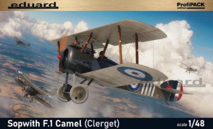 Eduard 82172 1/48 WWI Sopwith F1 Camel (Clerget) British BiPlane Fighter (Profi-Pack Plastic Kit)