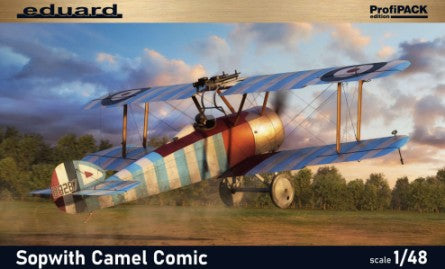 Eduard 82175 1/48 WWI Sopwith Camel Comic British BiPlane Fighter (Profi-Pack Plastic Kit)