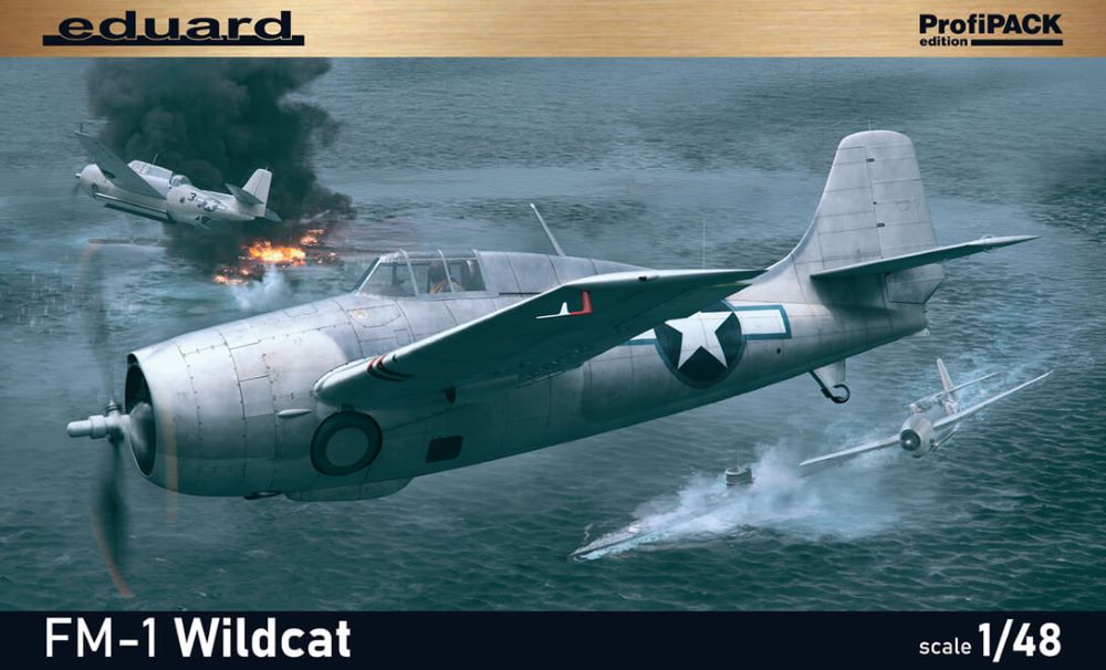 Eduard 82204 1/48 WWII FM1 Wildcat US Fighter (Profi-Pack Plastic Kit)