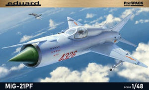 Eduard 8236 1/48 MiG21PF Soviet Cold War Jet Fighter (Profi-Pack Plastic Kit)