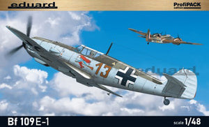 Eduard 8261 1/48 WWII Bf109E1 German Fighter (Profi-Pack Plastic Kit)
