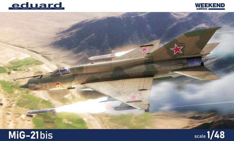 Eduard 84130 1/48 MiG21bis Soviet Jet Fighter (Wkd Edition Plastic Kit) 