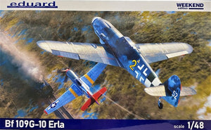 Eduard 84174 1/48 WWII Bf109G10 Erla German Fighter (Wkd Edition Plastic Kit)