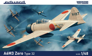 Eduard 84191 1/48 WWII A6M3 Zero Type 32 Japanese Fighter (Wkd Edition Plastic Kit)