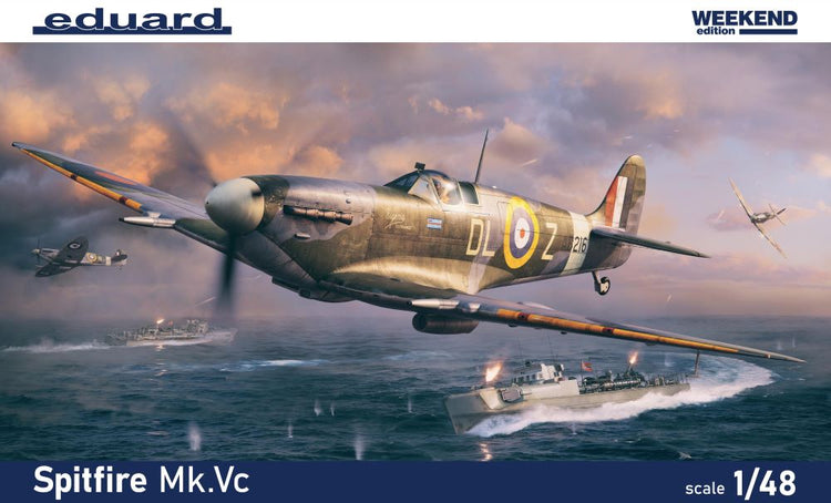 Eduard 84192 1/48 WWII Spitfire Mk Vc British Fighter (Wkd Edition Plastic Kit)