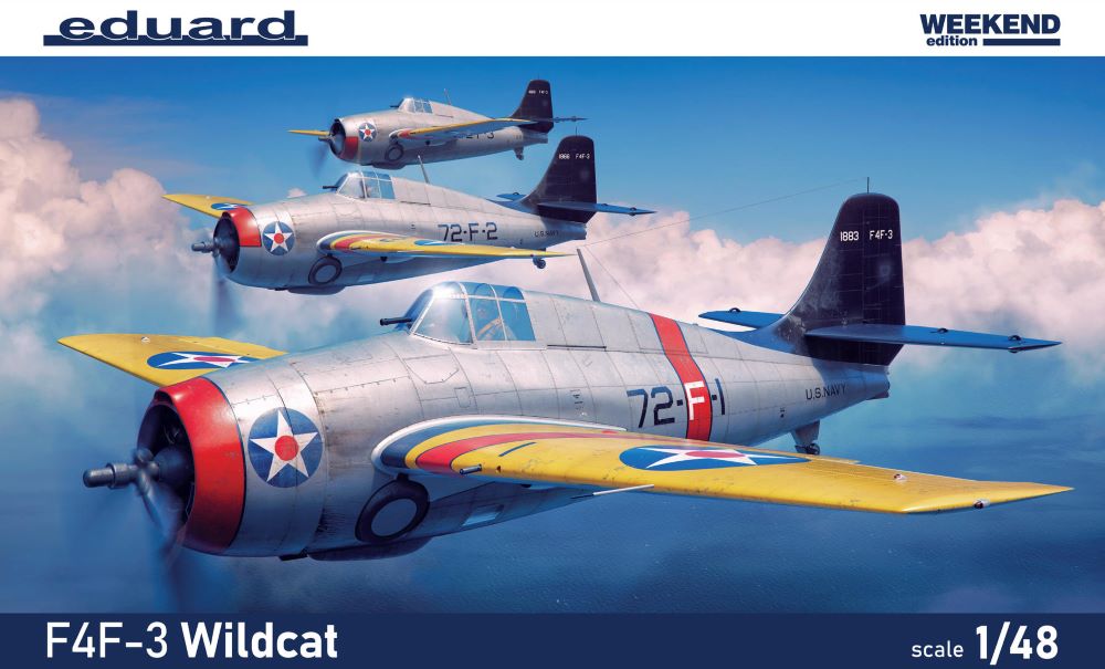 Eduard 84193 1/48 F4F3 Wildcat Fighter (Wkd Edition Plastic Kit)