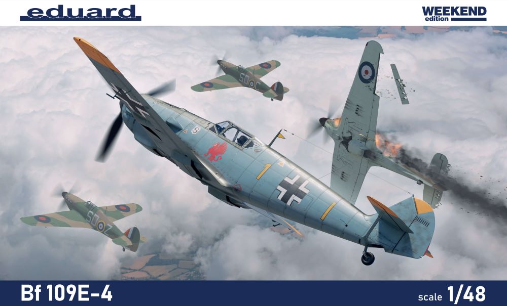 Eduard 84196 1/48 WWII Bf109E4 German Fighter (Wkd Edition Plastic Kit)