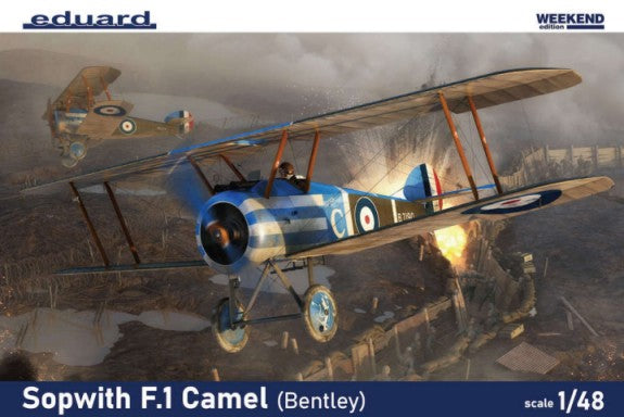 Eduard 8485 1/48 WWI Sopwith F1 Camel (Bentley) BiPlane Fighter (Wkd Edition Plastic Kit)