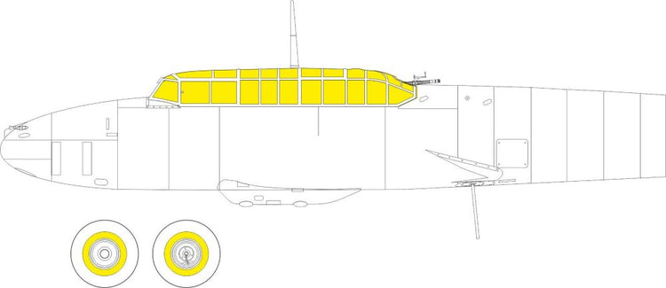 Eduard CX644 1/72 Mask Aircraft- Bf110G2 for EDU