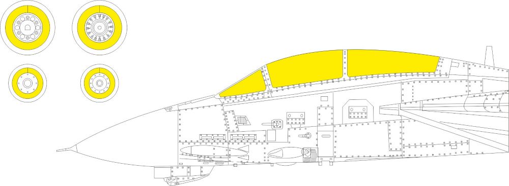 Eduard CX647 1/72 Mask Aircraft- F14B for ACY