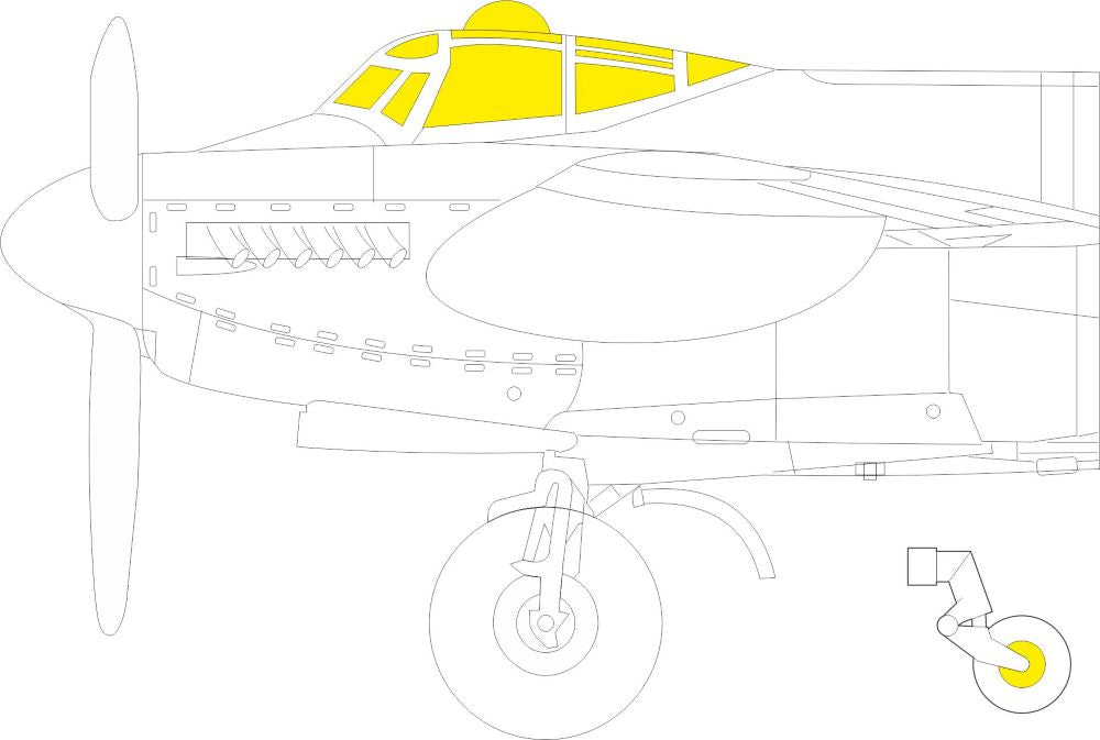 Eduard CX649 1/72 Mask Aircraft- Mosquito PR XVI for ARX