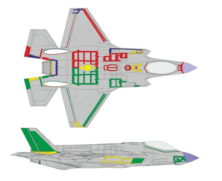 Eduard CX654 1/72 Mask Aircraft- F35A RAM Early Panels for TAM
