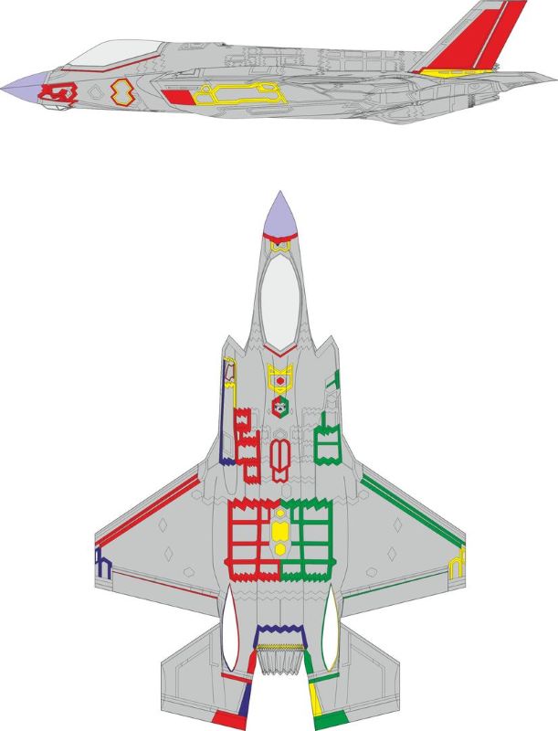 Eduard EX931 1/48 Mask Aircraft- F35A RAM Early Coating for TAM