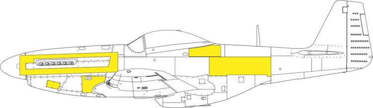 Eduard EX953 1/48 Mask Aircraft- P51D Surface Panels for EDU