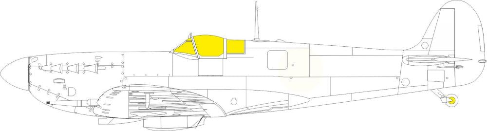 Eduard EX977 1/48 Mask Aircraft- Spitfire Mk Vc Weekend for EDU