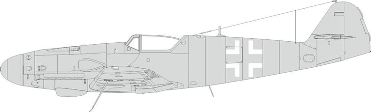 Eduard EX985 1/48 Mask Aircraft- Bf109K National Insignia for EDU