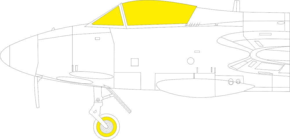 Eduard EX986 1/48 Mask Aircraft- Hunter FGA9/FR10/GA11 for ARX