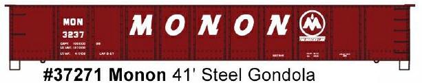 Accurail 37271 Ho 41'Steel Gondola Mon