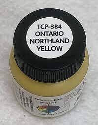 Tru-Color Paint 384 All Scale Railroad Color Acrylic Paints - 1oz 29.6ml -- Ontario Northland Yellow