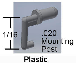 Cal Scale 731 Ho Loco Door Handles 16Pk