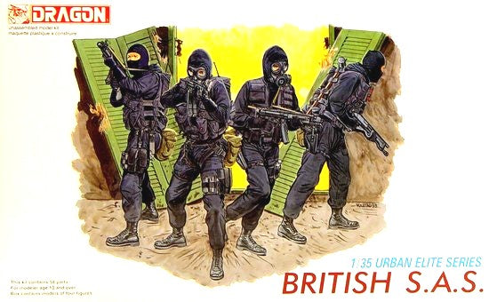 Dragon Models 6501 1/35 British SAS (Special Air Service) Soldiers (4) (Re-Issue)