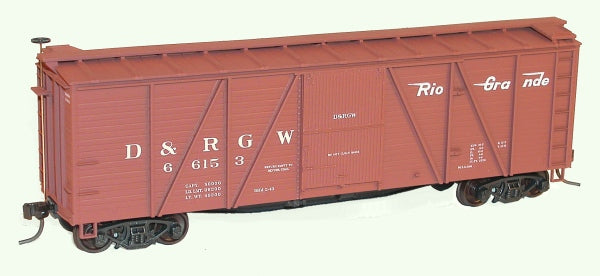 Accurail 70082 Ho 40'6-Pan Wood Boxcar D&Rgw