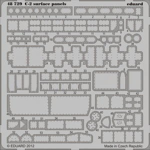 Eduard 48729 1/48 Aircraft- C2 Surface Panels for KIN (Painted Self Adhesive) (D)