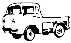 Eko 2008 HO Scale Automobile Jeep -- Pick-Up Truck
