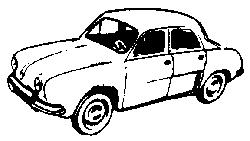Eko 2025 HO Scale Automobile Renault -- Dauphine