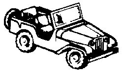 Eko 2026 HO Scale Automobile - Jeep -- CJ Civilian Jeep