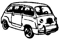 Eko 2031 HO Scale Automobile Fiat -- 600 Multipla