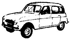 Eko 2047 HO Scale Automobile Renault -- 4-L Station Wagon