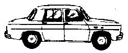 Eko 2064 HO Scale Automobile Renault -- R-8