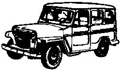 Eko 2078 HO Scale Automobile Jeep -- Wagon