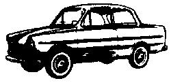 Eko 2081 HO Scale Automobile DAF -- Coupe