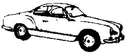 Eko 2099 HO Scale Automobile -- Karmann Ghia