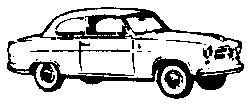Eko 2109 HO Scale Automobile Borgward -- Isabella Coupe